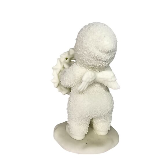 Department 56 Snowbabies Figurine Holding Star Wreath christmas collectible - Picture 7 of 10
